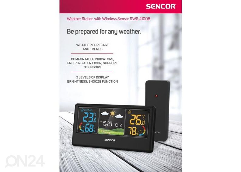 Метеостанция Sencor SWS4100B, черный увеличить