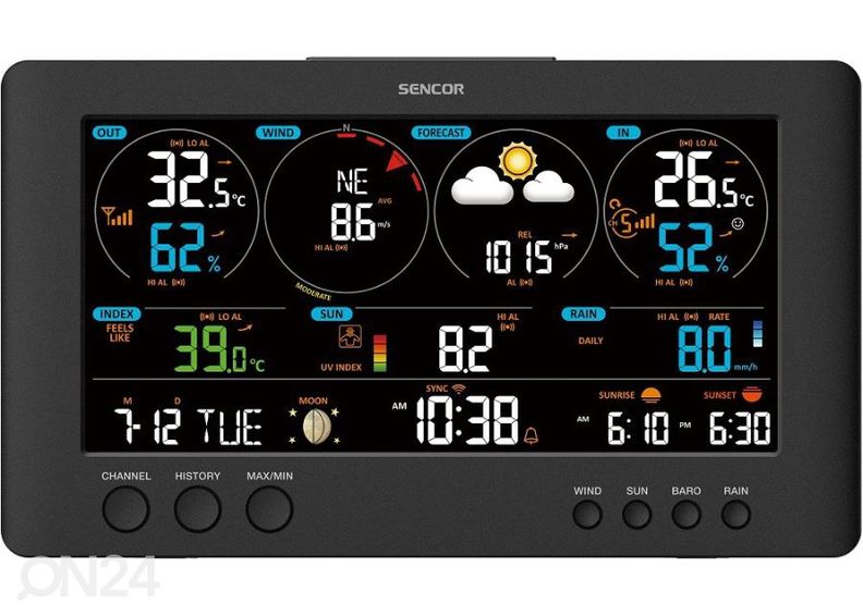Метеостанция Wifi Sencor SWS12500 увеличить