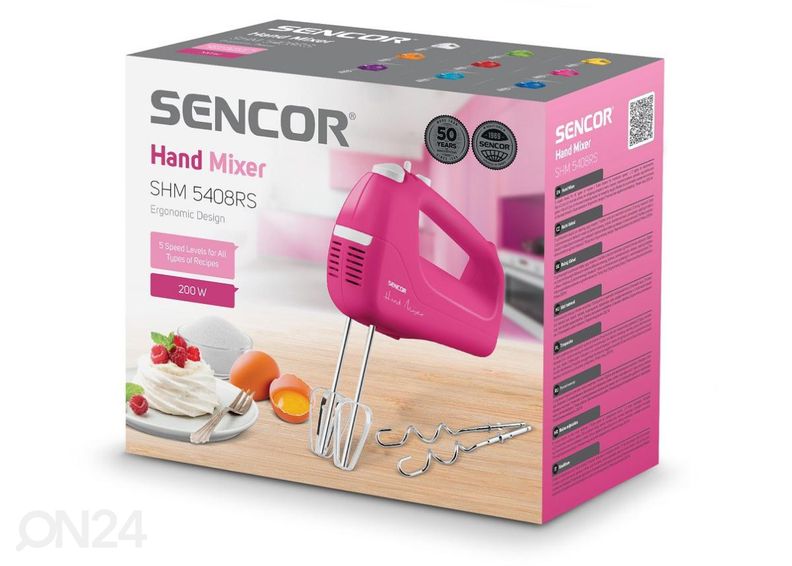 Миксер Sencor SHM5408RS, розовый увеличить