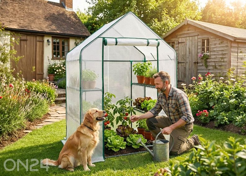 Мини-теплица 73x143 см увеличить