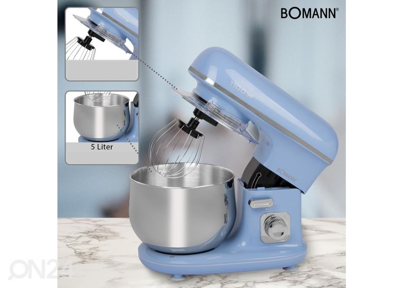 Многофункциональный миксер 5л Bomann KM6030CBBL, синий увеличить