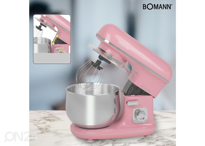 Многофункциональный миксер 5 л Bomann KM6030CBP, розовый увеличить