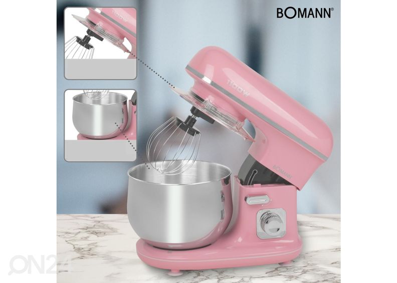 Многофункциональный миксер 5 л Bomann KM6030CBP, розовый увеличить