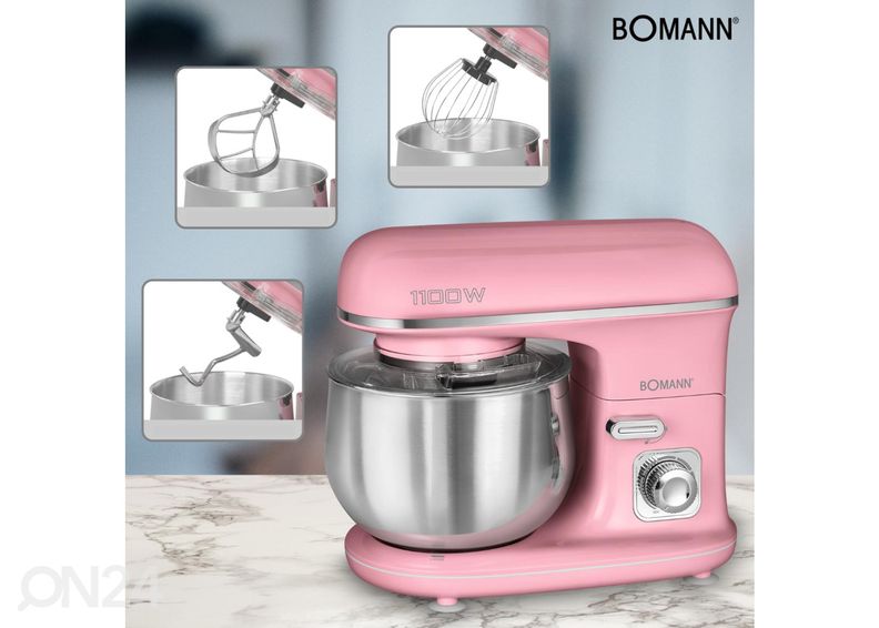 Многофункциональный миксер 5 л Bomann KM6030CBP, розовый увеличить