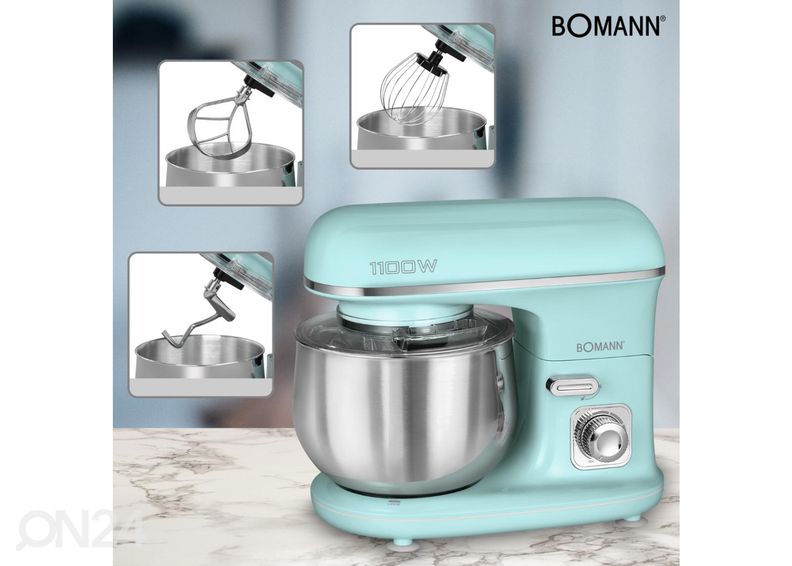 Многофункциональный миксер Bomann KM6030CBM 5 л, мятный увеличить