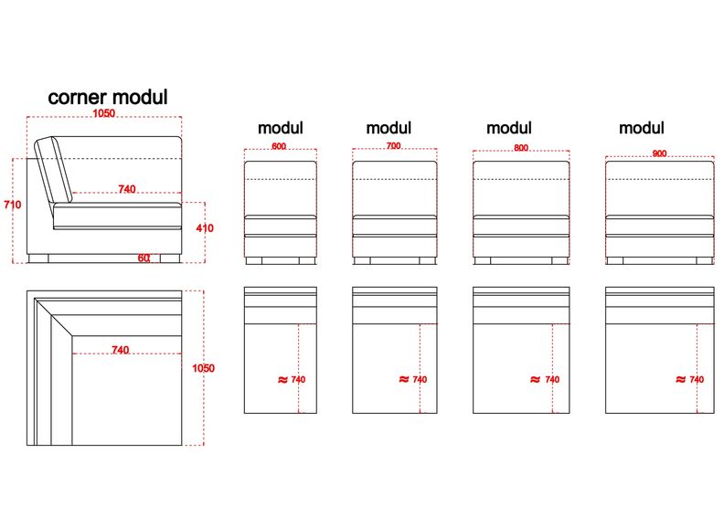 Модуль дивана Loore Lux увеличить