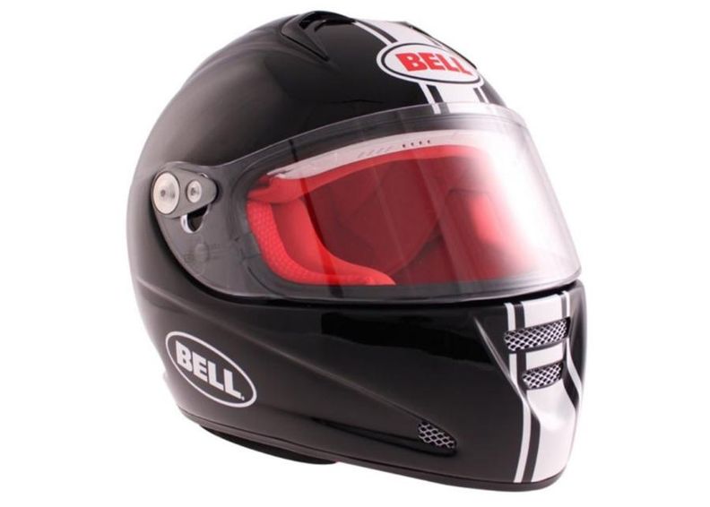 Мотоциклетный шлем BELL M5X Daytona чёрный белый увеличить