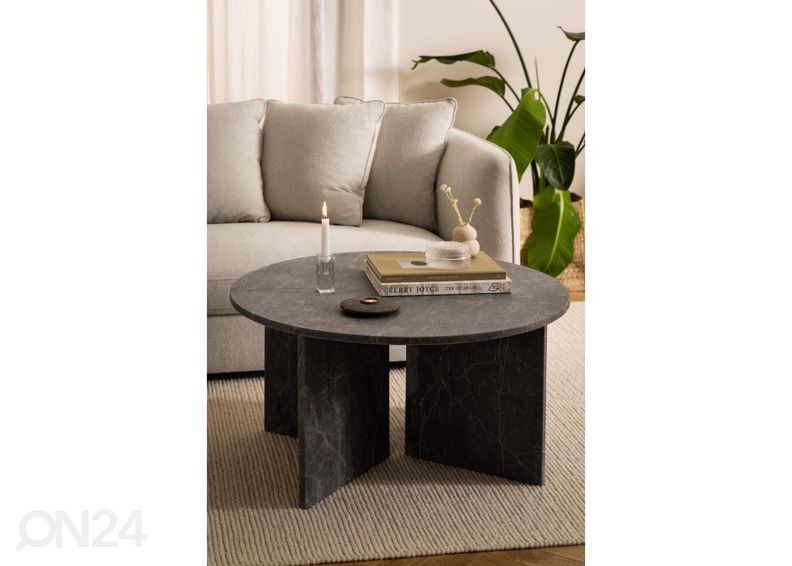 Мраморный журнальный столик Victoria Ø90 см увеличить