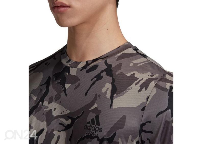 Мужская рубашка для тренировок Adidas D2M AOP Tee M GD5297 увеличить