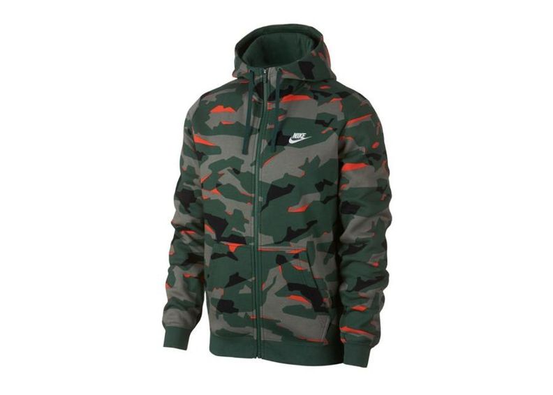 Мужская толстовка Nike NSW Club Camo Hoodie FZ M AJ2105-323 увеличить