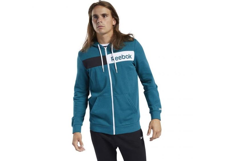 Мужская толстовка Reebok Logo FZ H M FJ4696 увеличить