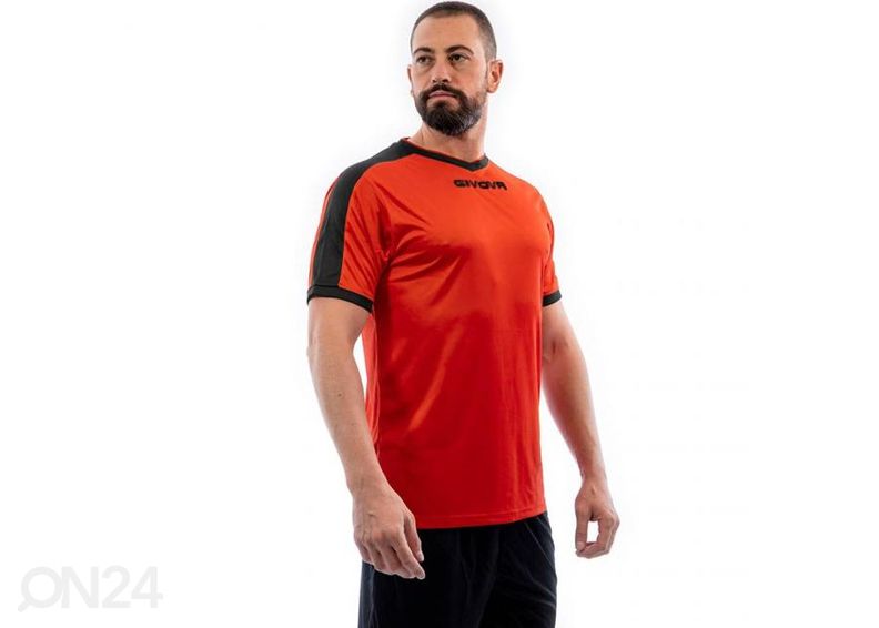 Мужская футбольная футболка Givova Revolution Interlock M MAC04 0110 увеличить