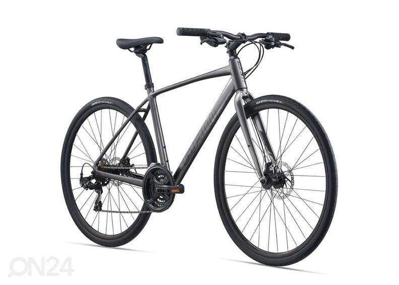 Мужской гибридный велосипед Giant Escape Disc 3 Metallic Black (2022) - M увеличить