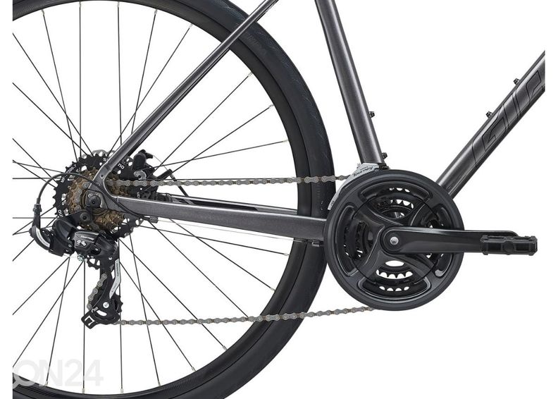 Мужской гибридный велосипед Giant Escape Disc 3 Metallic Black (2022) - M увеличить