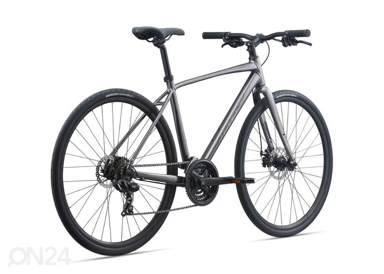 Мужской гибридный велосипед Giant Escape Disc 3 Metallic Black (2022) - M увеличить