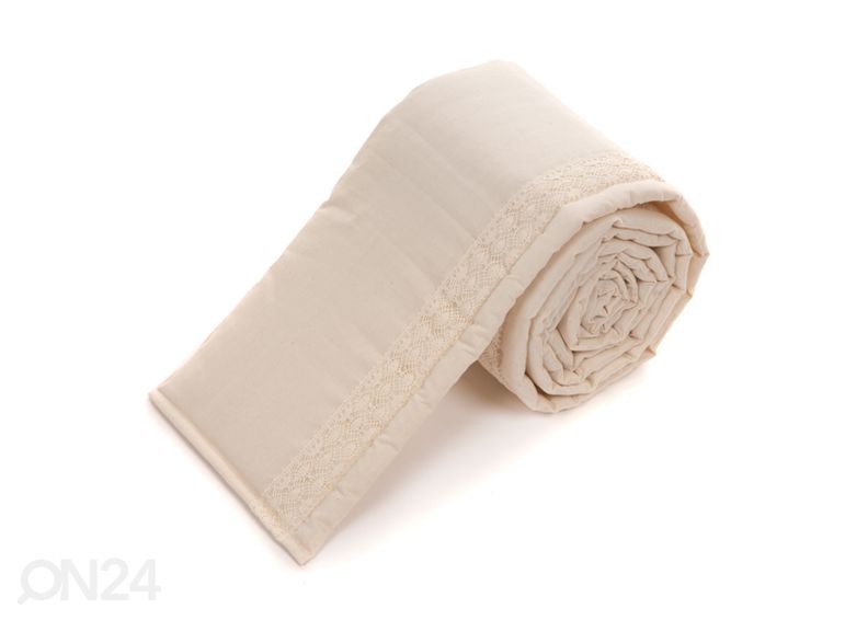 Мягкая боковина с кружевом в кроватку 60x120 cm увеличить