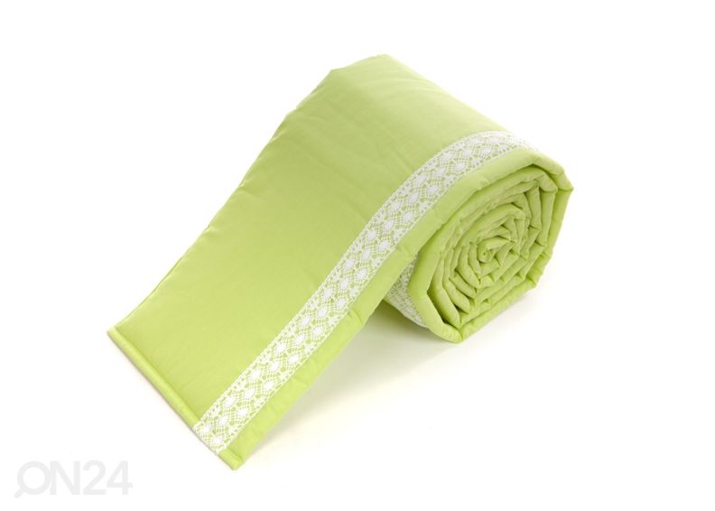 Мягкая боковина с кружевом в кроватку 60x120 cm увеличить