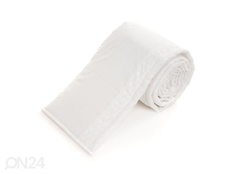 Мягкая боковина с кружевом в кроватку 60x120 cm увеличить