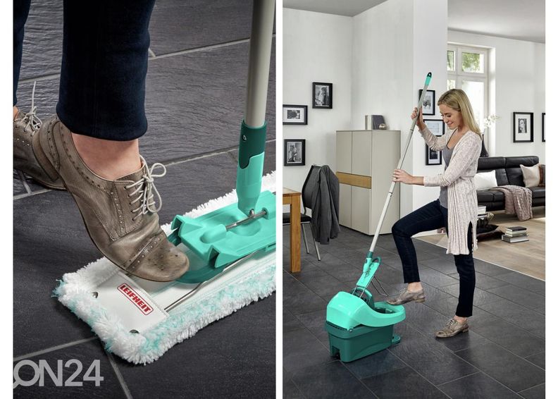 Набор для мытья пола с отжимным ведром Leifheit Profi XL увеличить