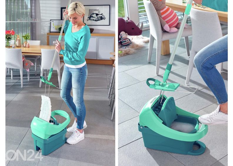 Набор для мытья пола с отжимным ведром Leifheit Profi XL увеличить