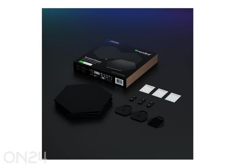 Набор для расширения Nanoleaf Shapes Black Hexagons (3 панели), черный увеличить