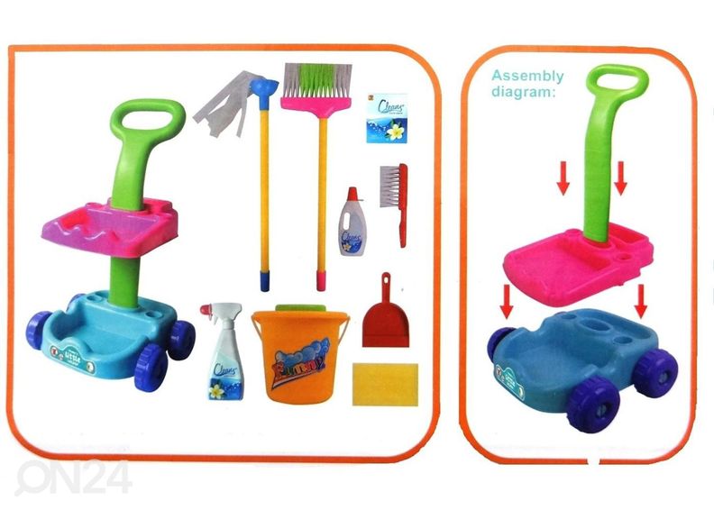 Набор для уборки с тележкой увеличить