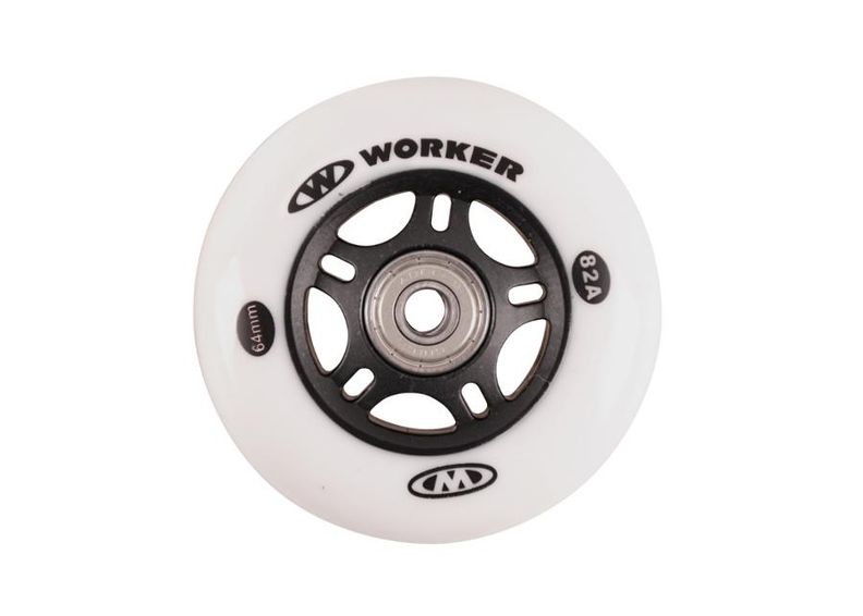 Набор колёс для роликовых коньков 64 мм с подшипниками ABEC-5 carbon увеличить