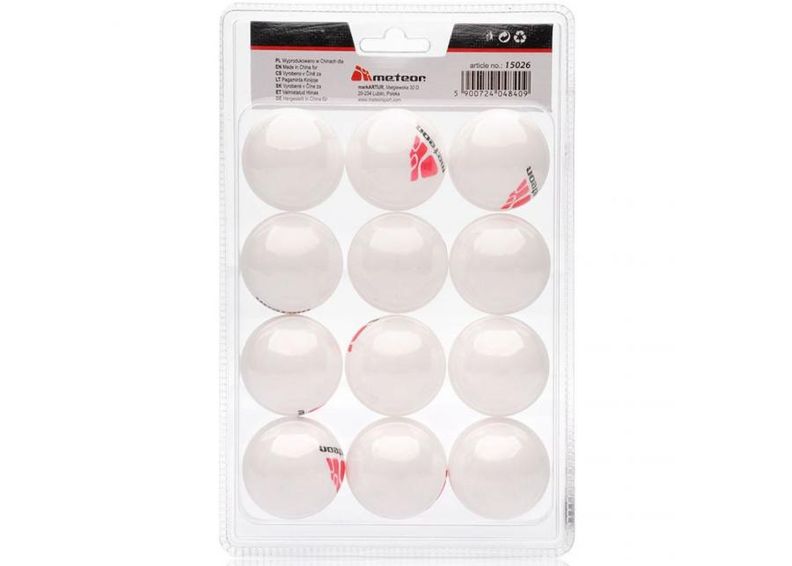 Набор мячей для настольного тенниса Meteor, 12 шт увеличить