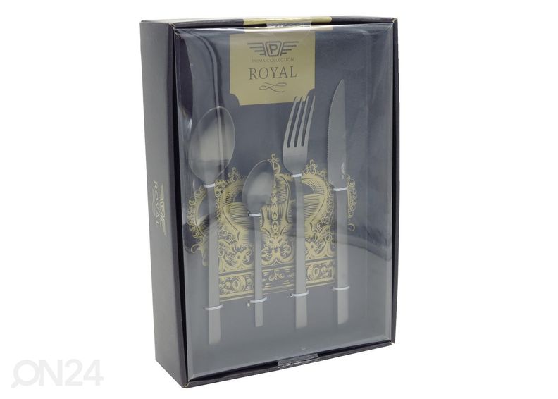 Набор столовых приборов Duke, черный, 24 шт увеличить