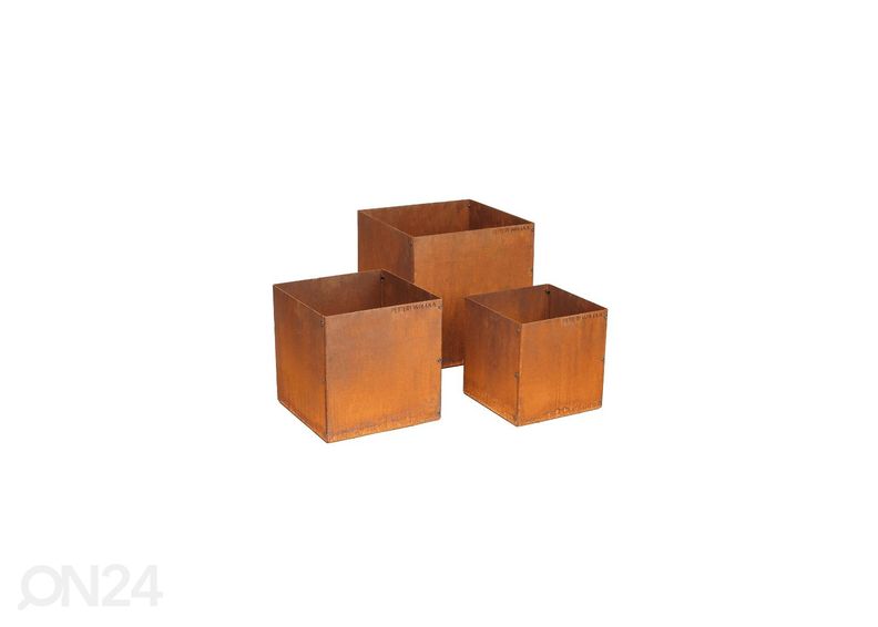 Набор цветочных горшков из стали Cor-Ten Fiora 3 увеличить