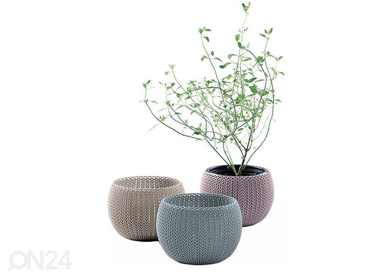 Набор цветочных горшков Кетер Уютный, 3 шт увеличить