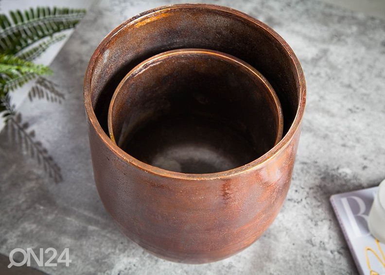 Набор цветочных горшков Copper L, 2 шт увеличить
