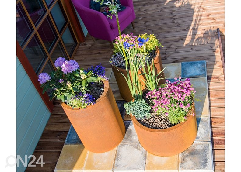 Набор цветочных горшков Sisters из стали Cor-Ten, 3 шт увеличить