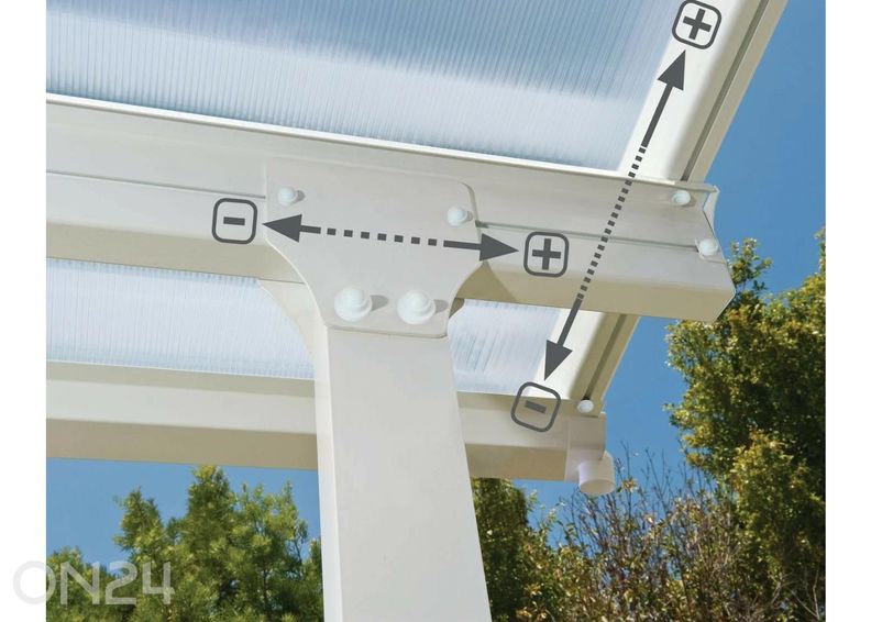 Навес для террасы Feria 3x3 м увеличить