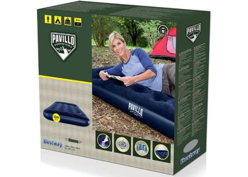 Надувной матрас с насосом Bestway 188x99x28 см увеличить