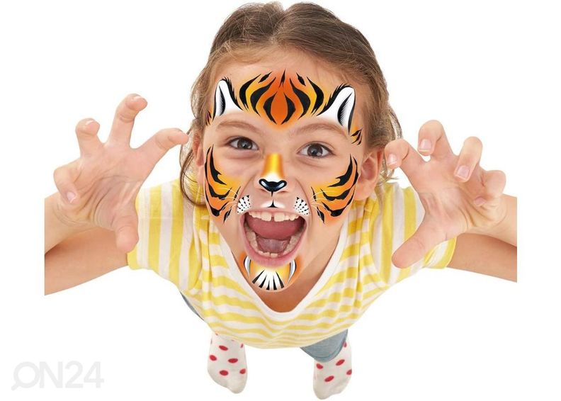 Наклейки на лицо животные увеличить