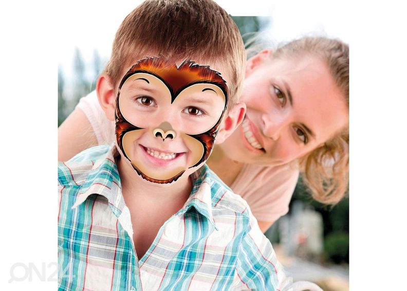 Наклейки на лицо животные увеличить