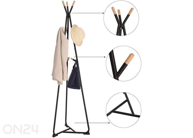 Напольная вешалка, цвет черный увеличить