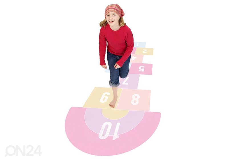 Напольная наклейка Городки, розовая увеличить