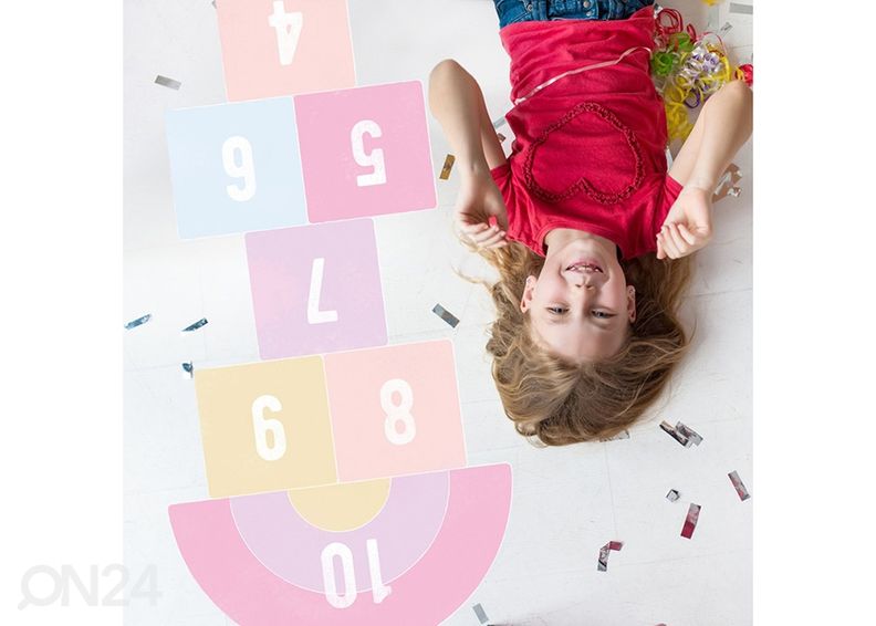 Напольная наклейка Городки, розовая увеличить