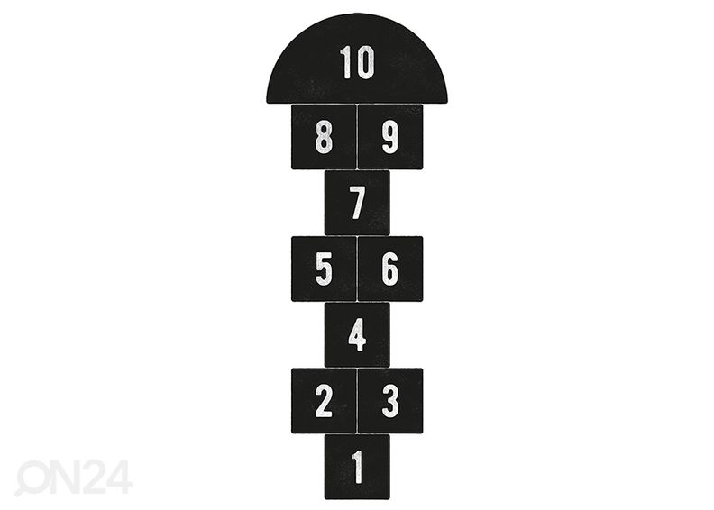 Напольная наклейка Городки, Черная увеличить