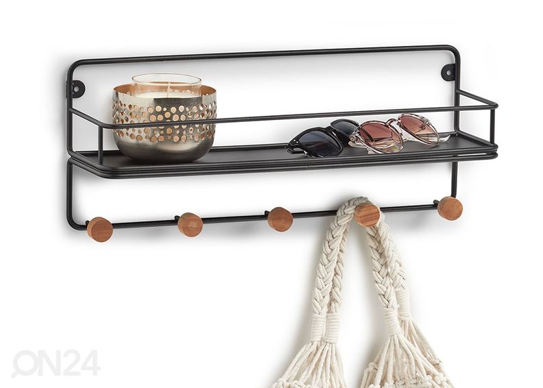 Настенная вешалка с полкой увеличить