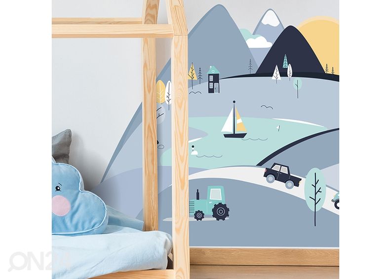 Настенная наклейка Голубые холмы L увеличить