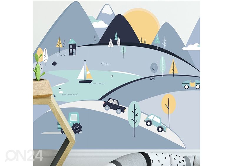 Настенная наклейка Голубые холмы L увеличить