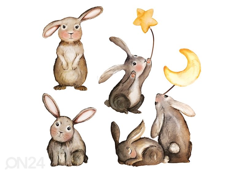 Настенная наклейка Кролики увеличить