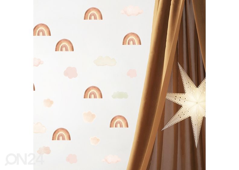 Настенная наклейка Маленькая радуга, бежевая увеличить