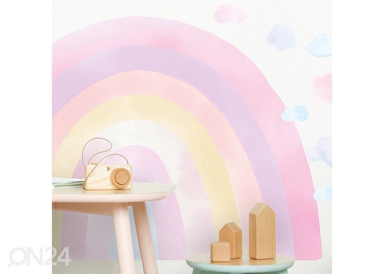 Настенная наклейка Радуга, розовая увеличить