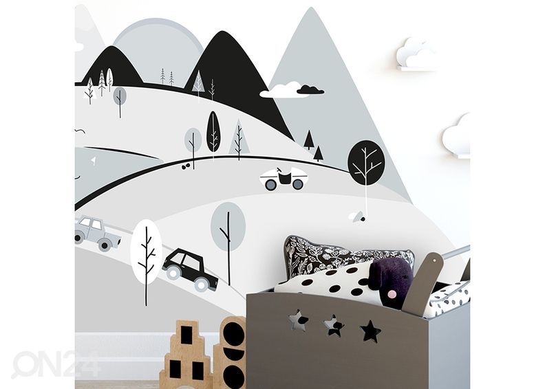 Настенная наклейка Серые горы S увеличить