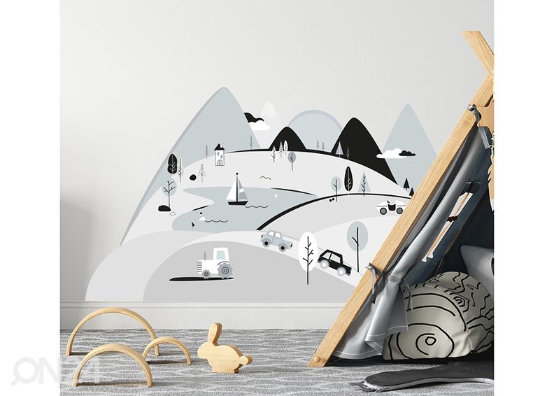 Настенная наклейка Серые горы S увеличить