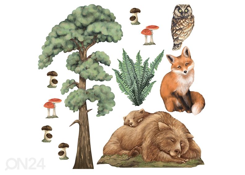 Настенная наклейка Forest animals 1 увеличить